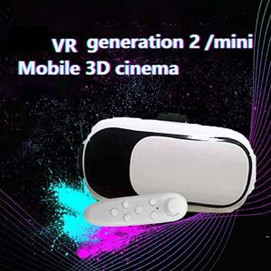 3D VR Smart Glasses, 3D Virtual Reality Goggles Headsets for Video Movies & Games, Light Weigh Comfortable Smart Glasses for Kids & Adults Wireless Bluetooth Compatible All Phone