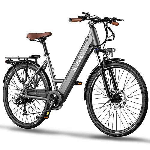 ACTBEST Core Electric Bike, 500W Brushless Motor Cityrun Ebike, 468Wh Removable Built-in Battery, Step-Thru Electric Bicycle with 7-Speed, Up to 50 Miles, E-Bikes for Adults