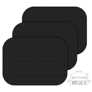 aieve grill mat accessories for ninja woodfire outdoor grill, non-stick bbq mat baking mat reusable liners(3 pack)