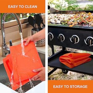 28" Silicone Griddle Mat for Blackstone 28 inch Griddle(Not fit 28XL/Pro), Heavy-Duty Food Grade Silicone Grill Buddy Mat Blackstone Griddle Top Cover Accessories Keep Flat Top Clean Critter-Rust Free