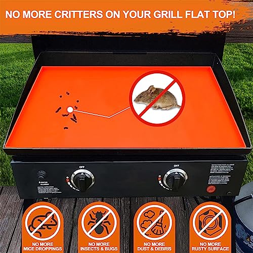 28" Silicone Griddle Mat for Blackstone 28 inch Griddle(Not fit 28XL/Pro), Heavy-Duty Food Grade Silicone Grill Buddy Mat Blackstone Griddle Top Cover Accessories Keep Flat Top Clean Critter-Rust Free