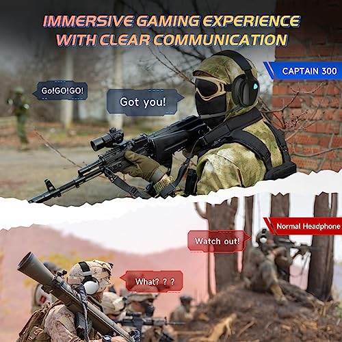 Gvyugke Wireless Gaming Headset 2.4GHz USB for PS5, PS4, PC, Switch, Mac, Bluetooth 5.2 Gaming Headphones with Detachable Microphone for Gamer, Surround Sound, 3.5mm Wired Jack for Xbox Series(Black)