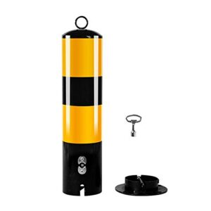 car parking space lock bollard yellow & black,for parking spaces and driveways/as shown/h50cm