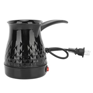 electric turkish coffee pot, stainless electrical turkey coffee maker kettle with anti scald long handle, no dry burning, arabic coffee make machine for home