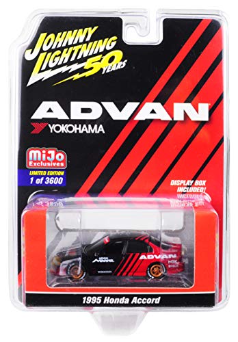 1995 Accord 4-Door with Copper Wheels ADVAN Yokohama Johnny Lightning 50th Anniversary Limited Edition to 3,600 Pieces Worldwide 1/64 Diecast Model Car by Johnny Lightning JLCP7247