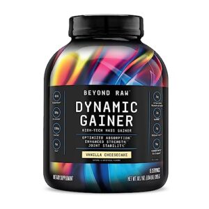 beyond raw dynamic gainer high-tech mass gainer: vanilla cheesecake - 15 servings