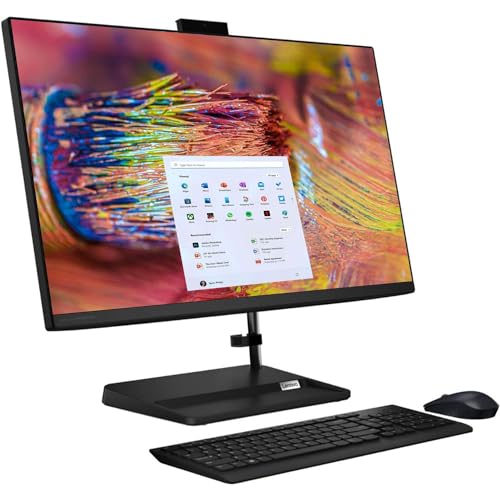 Lenovo IdeaCentre 3i All-in-One Desktop, 27" FHD Touchscreen, Intel Core i7-13620H, 16GB RAM, 1TB SSD, Webcam, HDMI, Wi-Fi 6, Wireless Mouse & Keyboard, Windows 11 Home