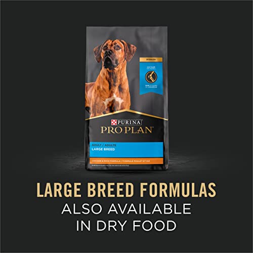 Purina Pro Plan Specialized Large Breed Chicken and Rice and Beef and Rice in Gravy 12ct High Protein Wet Dog Food Variety Pack - (12) 13 oz. Cans