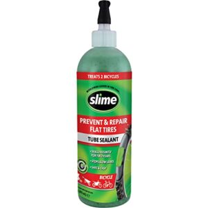 Slime 10056W-4PK Bike Tube Puncture Repair Sealant, Prevent and Repair, Suitable for All Bicycles, Non-Toxic, Eco-Friendly, 4 x 16oz Bottle