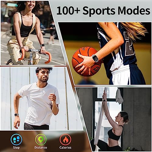 dotn Smartwatch with Bluetooth Call (Answer/Make Call), 1.85" Ultra Large Screen, 100+ Sports Mode 2023 Smart Watches for Men Women, IP68 Waterproof Fitness Tracker with Heart Rate Sleep Monitor