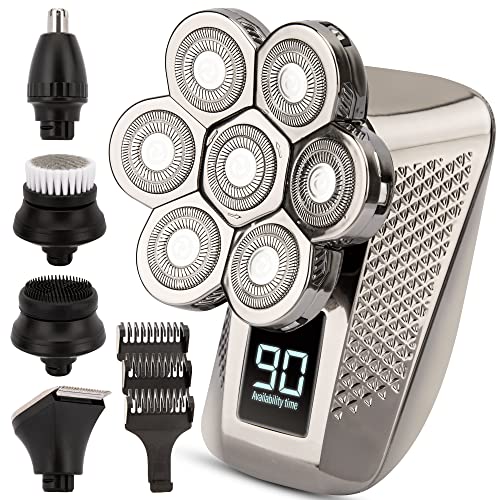 AidallsWellup Head shavers for Bald Men, Anti-Pinch Bald Head shavers for Men, Electric Head Shavers for Men, Maquina De Afeitar para Hombre, Head Shavers for Bald Men Wet and Dry, Powerful