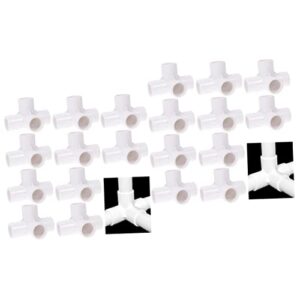 happyyami 20 pcs water pipe elbow clothes rack with shelf carassosories pvc fittings pvc pipe 1/2 inch dress hangers elbow fitting tee corner fitting 4 way pvc tee pvc pipe connector frame