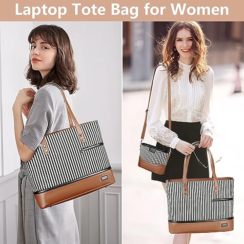 Handbags for Women 3Pcs Purses Satchel Shoulder Bags Crossbody Canvas Tote Bags Purse Set Stripes Style