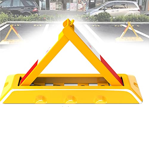 SKIHOT Parking Space Lock,Folding Parking Barrier,Car Parking Pole Triangular,Manual Parking Blocker,Lockable Parking Barrier,Heavy Duty Parking Security Bollards,60cm