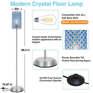 GyroVu Blue Crystal Lamp for Living Room Bedroom and Office