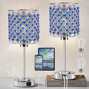 GyroVu Blue Crystal Lamp for Living Room Bedroom and Office