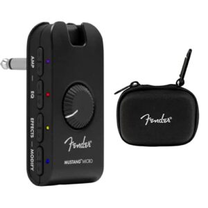 fender mustang micro headphone amplifier with case