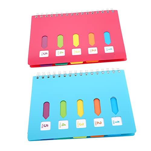 MAGICLULU 2pcs Notebook Digital Notepad Paper Notebook A5 Journal A5 Graffiti Notebook A5 Spiral Journal Daily Planner Book Paper Journal Books Portable Handbooks Simple Writing Books Work