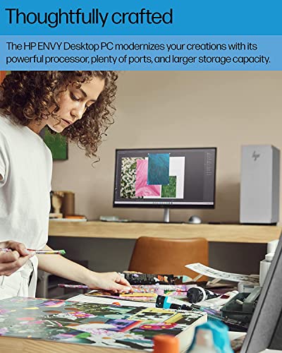 HP 2023 Newest Envy Desktop, Intel Core i9 12900 up to 5.1GHz, NVIDIA GeForce RTX 3070 Graphics, 16GB RAM, 1TB SSD, 2TB HDD, Wi-Fi 6, Bluetooth, Wired Keyboard & Mouse, Windows 11 Home