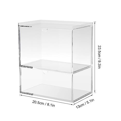 KCGANI Clear Acrylic Laundry Room Organizer for Laundry Pods and Dryer Sheets, Washer and Dryer Supplies Container with Labels, Acrylic Storage Dispenser Box for Fabric Sheet, Dryer Ball, Clothes Pin