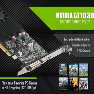 Lumos 8 Gaming Desktop PC, Intel Core i5 6th Gen, GT 1030 2GB DDR5, 16GB RAM, 256GB SSD + 1TB HDD, RGB Kit, Win 10 Pro (Renewed)