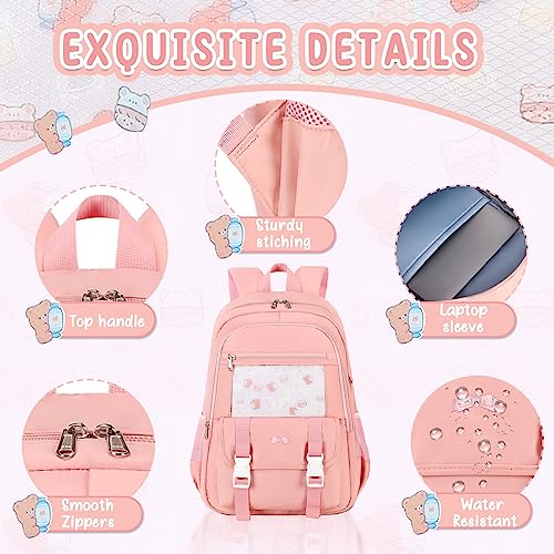 Bluboon Kids School Backpacks for Girls Elementary Bookbags Middle School bags Travel Rucksack Casual Daypack