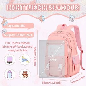 Bluboon Kids School Backpacks for Girls Elementary Bookbags Middle School bags Travel Rucksack Casual Daypack