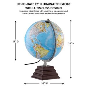 Waypoint Geographic Pacific Plus Illuminated Globe