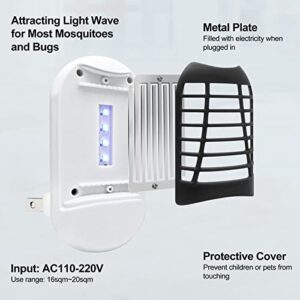 BITSCO 2 Pack Bug Zapper Indoor, Electronic Fly Zapper Lamp for Home, Eliminates Flies Flying Pests Effective Operation, Black