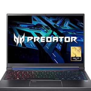 Acer Gaming Laptop, Predator Triton 300 SE, 14-inch WUXGA 165Hz, Intel Core i7 12700H, NVIDIA GeForce RTX 3060, 16GB LPDDR5 RAM, 1TB SSD Storage, Backlit KB, Fingerprint, Win11, Gray, W/GaLiMu