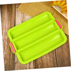 UPKOCH Cookie Cutters Muffin Top Pans for Baking Soap Silicone Molds Mini Pan Silicone Cake Mould Bread Form Pan Bread Stick Baking Mould Kitchen Baking Tool Toast Tray Baking Mold Jelly