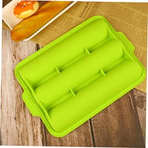 UPKOCH Cookie Cutters Muffin Top Pans for Baking Soap Silicone Molds Mini Pan Silicone Cake Mould Bread Form Pan Bread Stick Baking Mould Kitchen Baking Tool Toast Tray Baking Mold Jelly