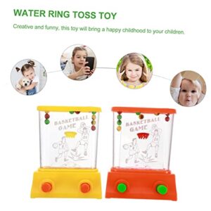 SAFIGLE 4pcs Waterplane Mini Arcade Machine Mini Toys Mini Game Consoles Water Handheld Games Kids Robot Toys Ring Toss Water Ring Toss Toys Decompression Toy Children Toy Child