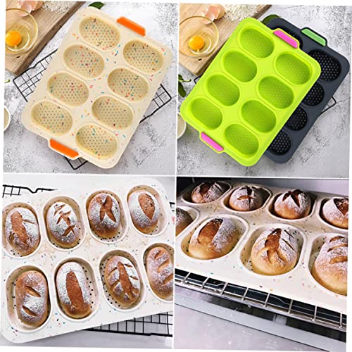 UPKOCH 1pc Roll Non Stick Baking Sheet Mini Muffins Silicone Cake Pan Oven Baking Cupcake Pan Muffin Bakeware Pan Silicone Bread Mold DIY Baking Molds Silicone Cake Baking Mold Brownie