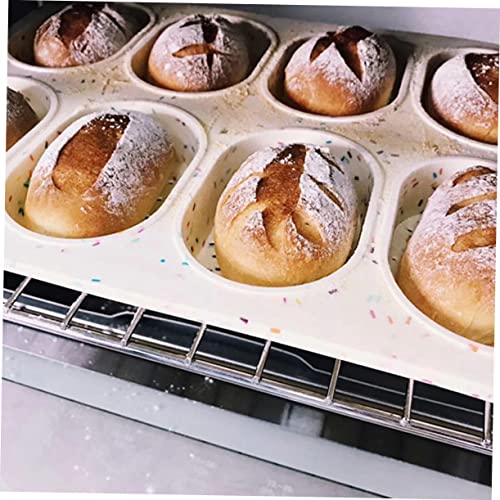 UPKOCH 1pc Roll Non Stick Baking Sheet Mini Muffins Silicone Cake Pan Oven Baking Cupcake Pan Muffin Bakeware Pan Silicone Bread Mold DIY Baking Molds Silicone Cake Baking Mold Brownie