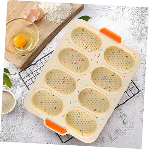 UPKOCH 1pc Roll Non Stick Baking Sheet Mini Muffins Silicone Cake Pan Oven Baking Cupcake Pan Muffin Bakeware Pan Silicone Bread Mold DIY Baking Molds Silicone Cake Baking Mold Brownie