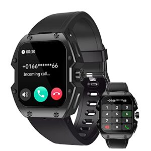 rogbid mille smart watch for men women (answer/dial calls) 10 atm waterproof 1.91touch screen fitness tracker military smartwatch with heart rate blood pressure for android phones 123 sports modes