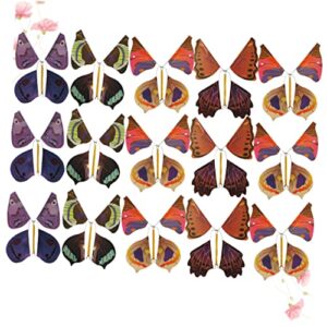safigle wind up butterfly 15pcs toys for flying toy fairy toy flying butterfly toy surprise butterfly flying toy prop props butterfly metal sculpture decorate 3d to fly props