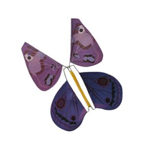 SAFIGLE Wind Up Butterfly 15pcs Toys for Flying Toy Fairy Toy Flying Butterfly Toy Surprise Butterfly Flying Toy Prop Props Butterfly Metal Sculpture Decorate 3D to Fly Props