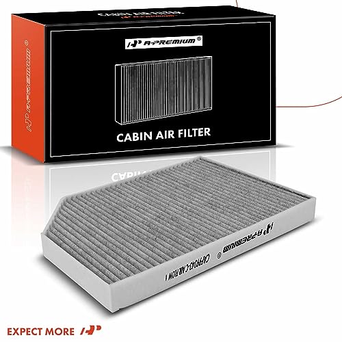 A-Premium Cabin Air Filter with Activated Carbon Compatible with Porsche Panamera 2017-2021 2.9L 4.0L, Panamera 2019-2020 3.0L, Panamera 2022-2023 2.9L 4.0L, Taycan 2020-2023, Replace# 971819429