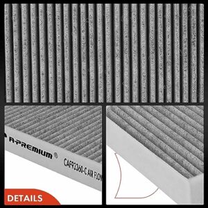 A-Premium Cabin Air Filter with Activated Carbon Compatible with Porsche Panamera 2017-2021 2.9L 4.0L, Panamera 2019-2020 3.0L, Panamera 2022-2023 2.9L 4.0L, Taycan 2020-2023, Replace# 971819429