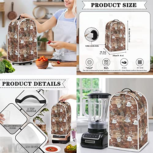 Pointodoor Coffee Maker Appliance Covers Washable Kitchen Blender Dust Cover Bread Maker Toaster Cover 2 Slice Kitchen Accessories