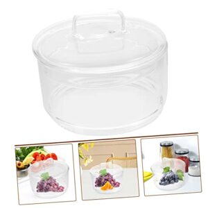 SECFOU Soup Bowl Fruit Bowl with Lid Trifle Bowl Glass with Lid Mixing Bowls Glass Vegetable Bowl Casserole Dish Glass Bowls with Lids Fruit Bowl for Restaurant Bowl for Home Clear Bowls