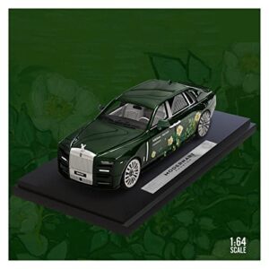 Scale Models 1 64 Model Car for Rolls-Royce Phantom Wild Rose Coating Alloy Die-cast Vehicle Adult Collection Mini Vehicles