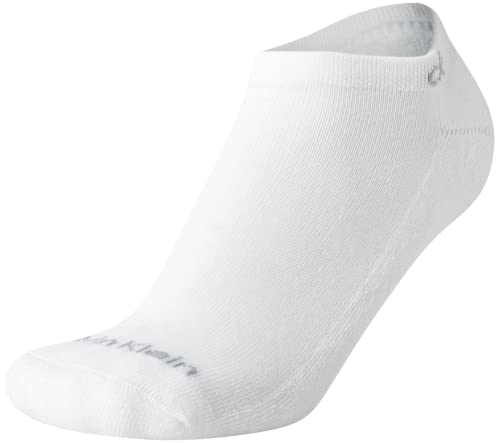 Calvin Klein Women's Athletic Socks - Lightweight Performance No Show Socks (12 Pack), Size Shoe Size: 4-10, White/Black