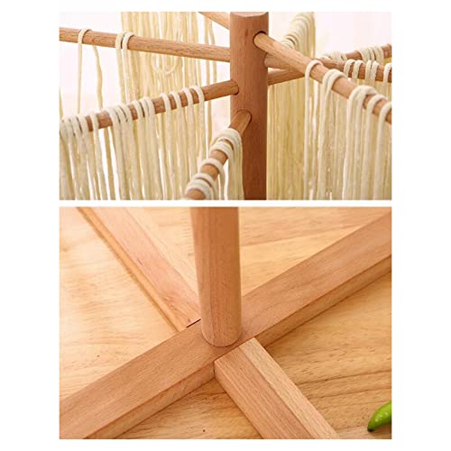 Leefasy Wooden Hanging Stand Kitchen Pasta Drying Rack Noodle Dryer Stand for Linguine Cooking Tools