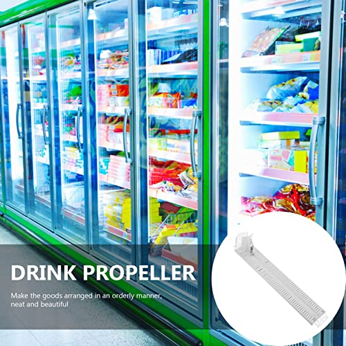 Drink Organizer for Fridge Plastic Pusher Tray Rack Automatic Vending Machine Sliding Organizer Fast Pusher Glide Pull Out Cabinet Shelf Drink Holder Refrigerator Drink Holder