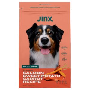 jinx salmon, sweet potato, carrot & als kibble dry dog food, 11.5 lbs.