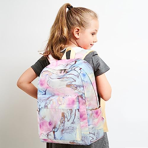 LOIDOU Backpack for Teen Girls Bookbags School Backpack with Lunch Box and Pencil Case 3 in 1 School Bags Set