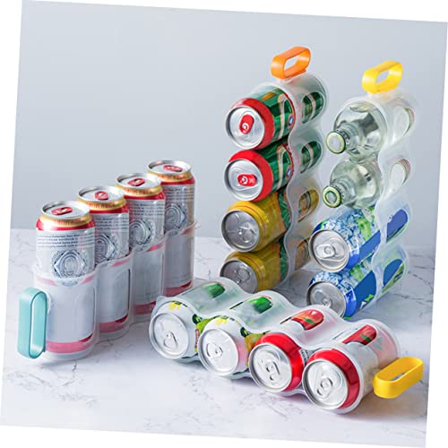 UPKOCH 3pcs Cans Organizer Food Storage Box Food Dispenser Beer Refrigerator Stackable Soda Can Holder Refrigerator Drink Rack Pantry Can Organizer Fridge Can Holder Soda Rack Soda Holder